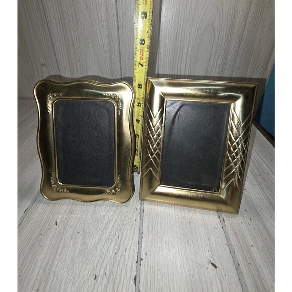 Vtg Gold Tone Ornate 5x7 Picture Frames Brass? Photo Memories Gallery Wall - Picture 6 of 8